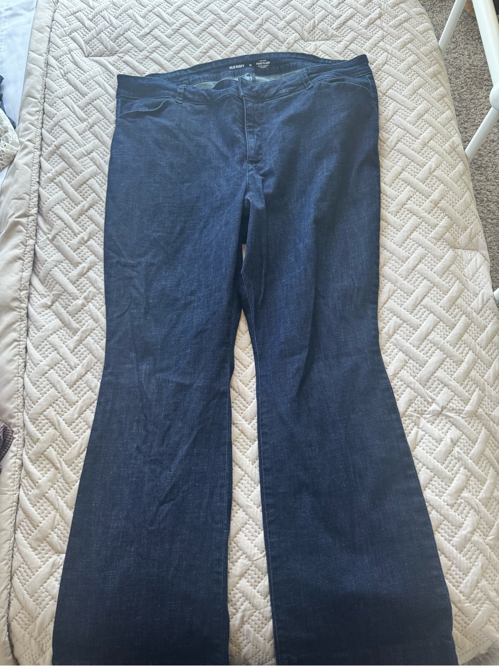 Old Navy Pixie Flare Jeans - Dark Blue